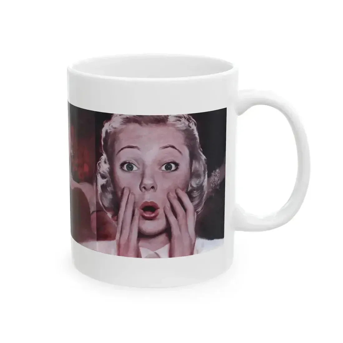 A Desire for Love, Cosmopolitan, April 1953 - White Coffee Mug - Go Mug Yourself