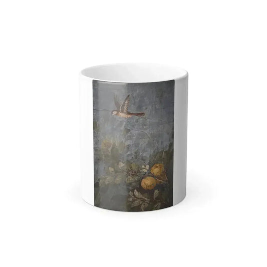 A detail of the garden fresco from the winter triclinium (dining room) from the Villa of Livia, Rome - Color Changing Mug 11oz 11oz - Go Mug Yourself