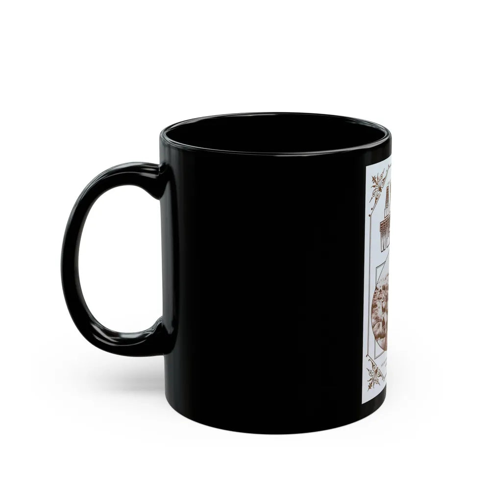 A DIRTY WESTERN 1975 Movie Poster - Black Coffee Mug-Go Mug Yourself