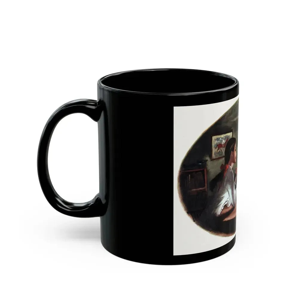 A Dish of Apples, Collier's magazine, December 20, 1947 - Black Coffee Mug - Go Mug Yourself