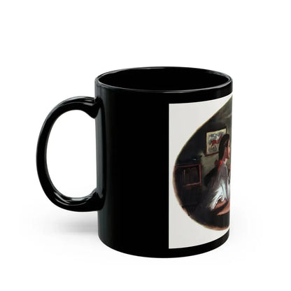 A Dish of Apples, Collier's magazine, December 20, 1947 - Black Coffee Mug - Go Mug Yourself
