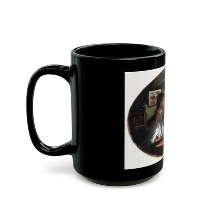 A Dish of Apples, Collier's magazine, December 20, 1947 - Black Coffee Mug - Go Mug Yourself