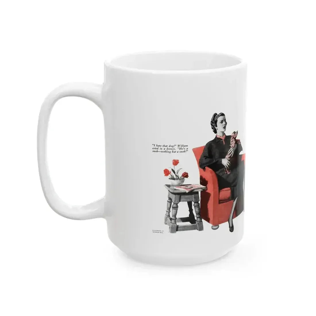 A Dog Has His Day, The American Magazine, July 1936 - White Coffee Mug - Go Mug Yourself