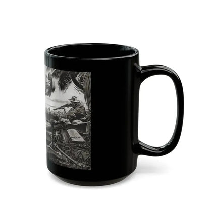 A Drum For A Warrior, Adventure magazine, March1958 - Black Coffee Mug - Go Mug Yourself