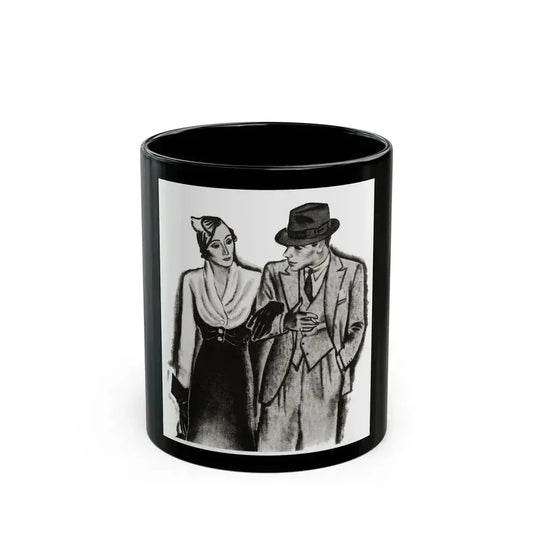 A Family Alliance (1), The Delineator, October 1932 - Black Coffee Mug 11oz - Go Mug Yourself