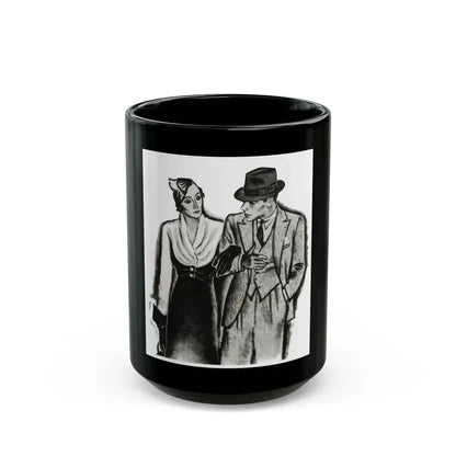 A Family Alliance (1), The Delineator, October 1932 - Black Coffee Mug 15oz - Go Mug Yourself
