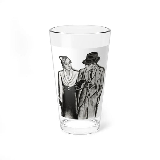 A Family Alliance (1), The Delineator, October 1932 (Magazine Illustration) Pint Glass 16oz-16oz-Go Mug Yourself