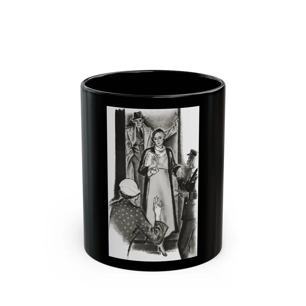 A Family Alliance (2), The Delineator, October 1932 - Black Coffee Mug-11oz-Go Mug Yourself