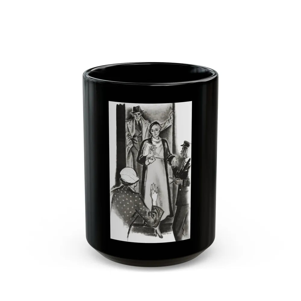 A Family Alliance (2), The Delineator, October 1932 - Black Coffee Mug-15oz-Go Mug Yourself