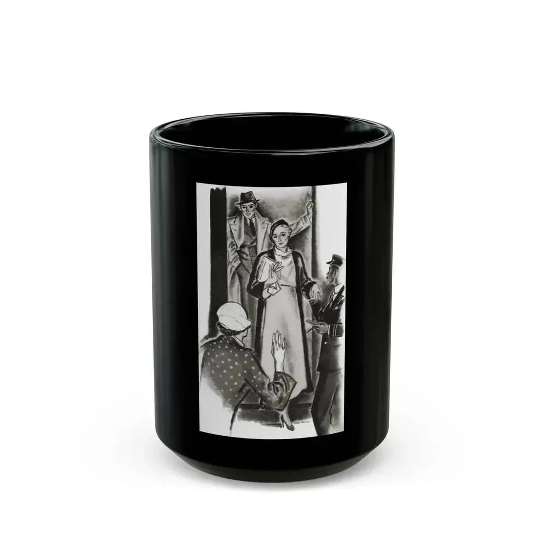 A Family Alliance (2), The Delineator, October 1932 - Black Coffee Mug 15oz - Go Mug Yourself