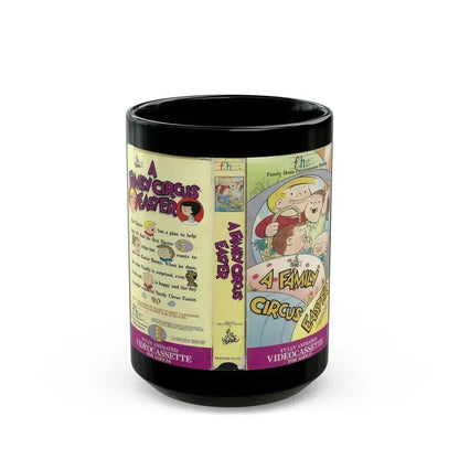 A FAMILY CIRCUS EASTER (VHS COVER) - Black Coffee Mug 15oz - Go Mug Yourself