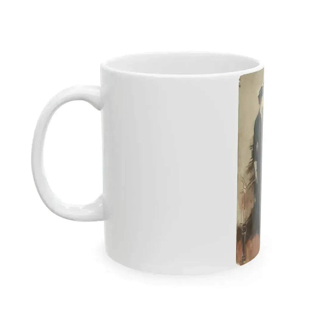 A Family in Distress, Hearst Magazine illustration - White Coffee Mug - Go Mug Yourself