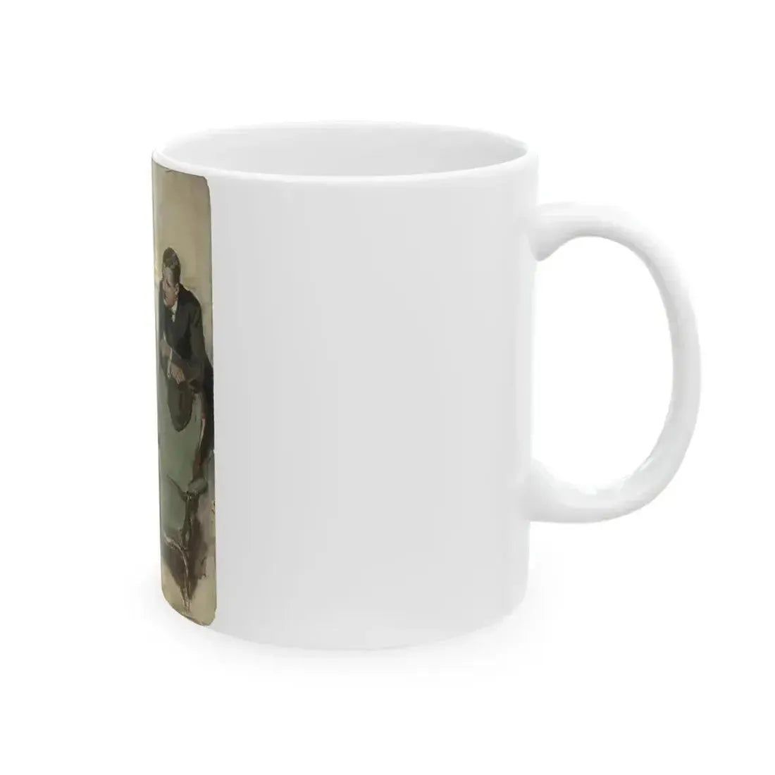 A Family in Distress, Hearst Magazine illustration - White Coffee Mug - Go Mug Yourself