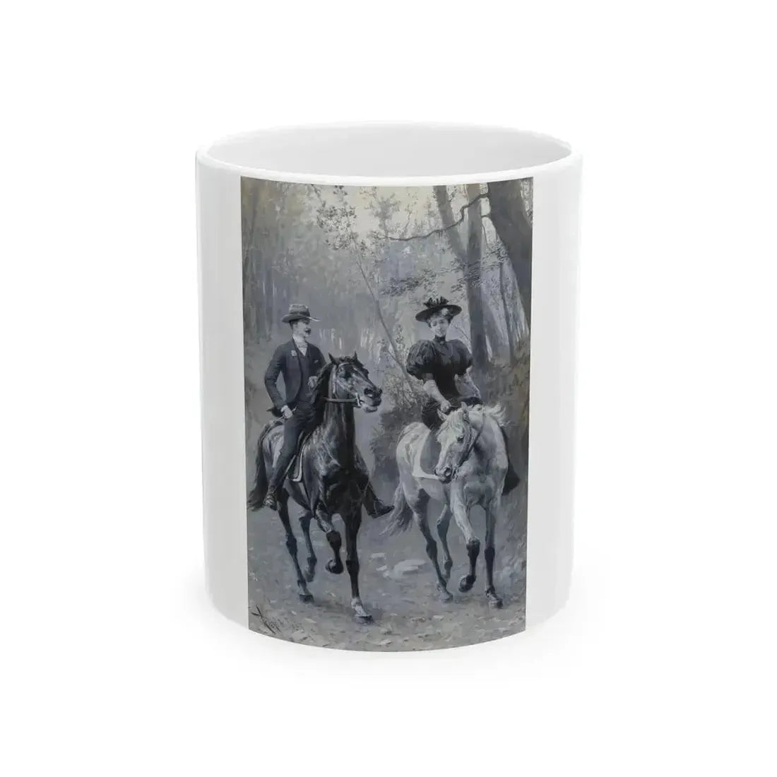 A Family Reunion in Virginia, circa 1895 - White Coffee Mug 11oz - Go Mug Yourself