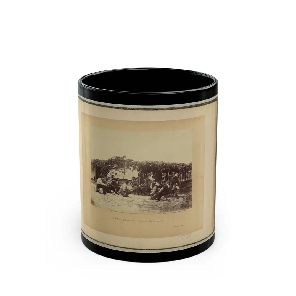 A Fancy Group, In Front Of Petersburg (U.S. Civil War) Black Coffee Mug-11oz-Go Mug Yourself