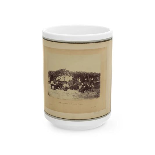 A Fancy Group, In Front Of Petersburg (U.S. Civil War) White Coffee Mug-15oz-Go Mug Yourself