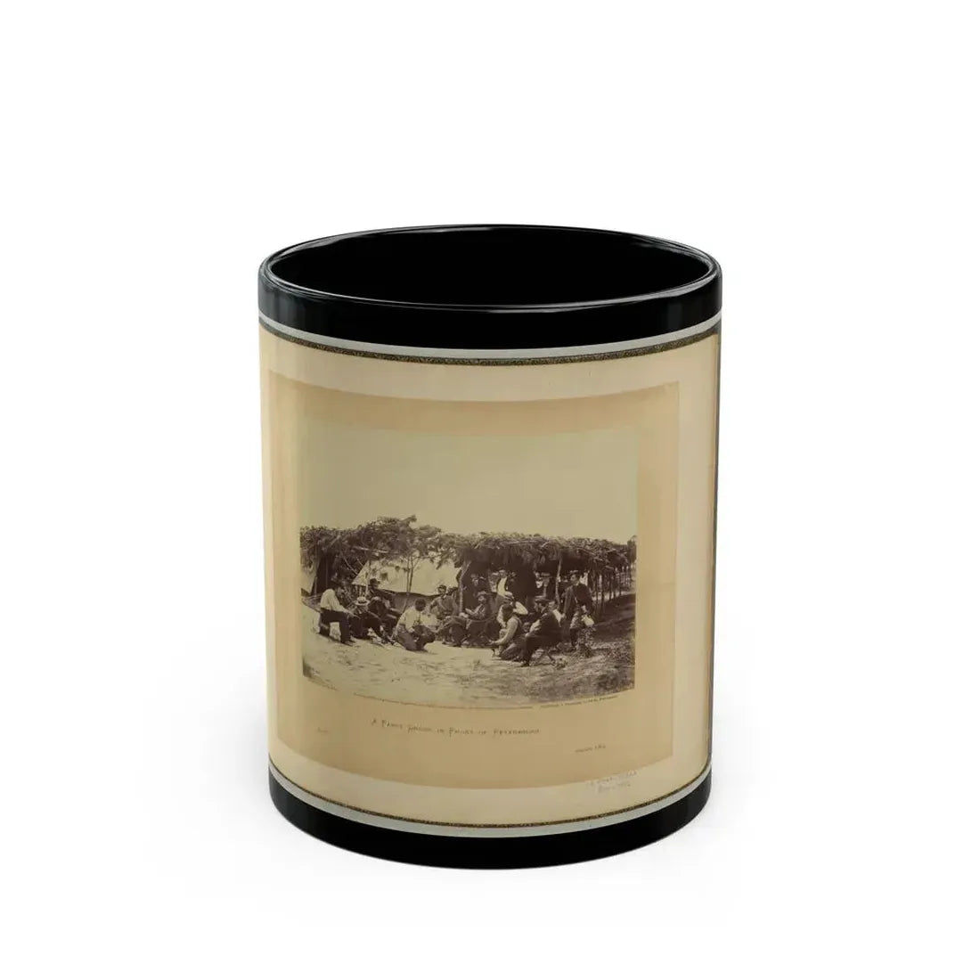 A Fancy Group, In Front Of Petersburg (U.S. Civil War) Black Coffee Mug 11oz - Go Mug Yourself