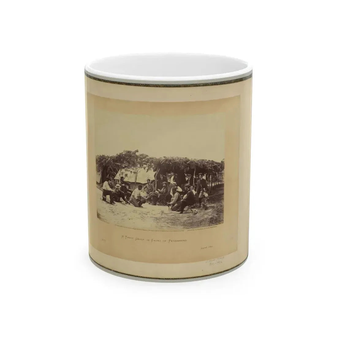 A Fancy Group, In Front Of Petersburg (U.S. Civil War) White Coffee Mug 11oz - Go Mug Yourself