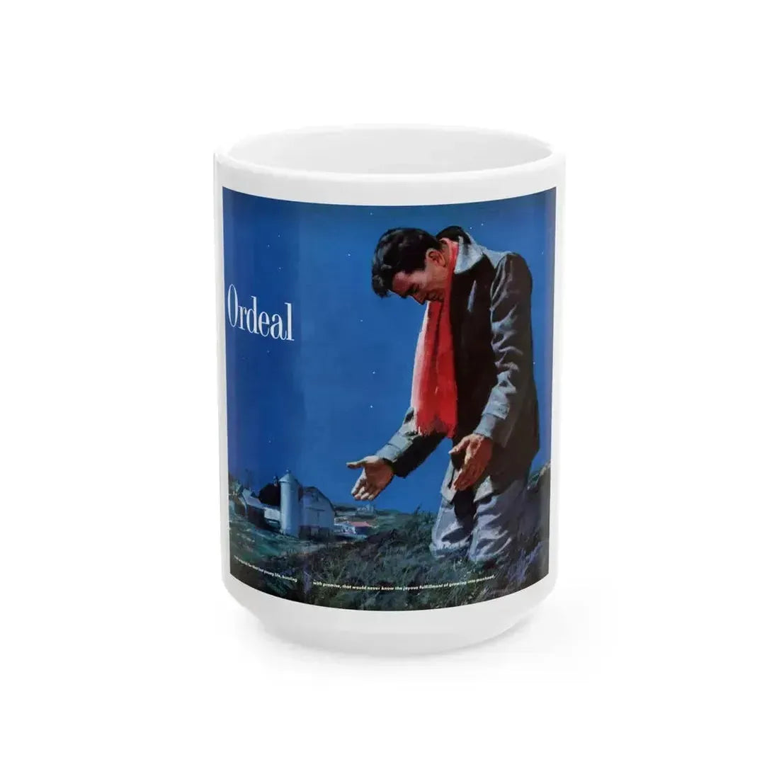 A Father's Ordeal, Redbook, November 1954 - White Coffee Mug 15oz - Go Mug Yourself