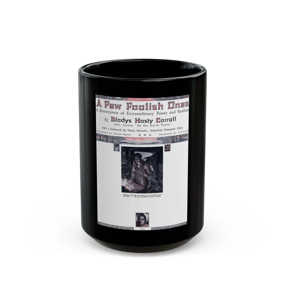 A Few Foolish Ones (1), Redbook, November 1934 - Black Coffee Mug-15oz-Go Mug Yourself