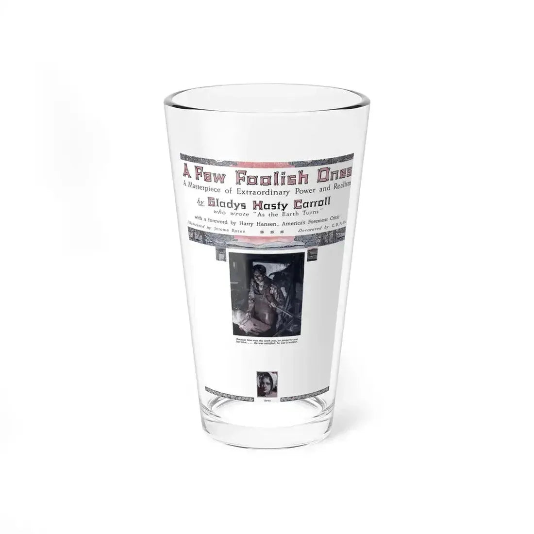 A Few Foolish Ones (1), Redbook, November 1934 (Magazine Illustration) Pint Glass 16oz 16oz - Go Mug Yourself