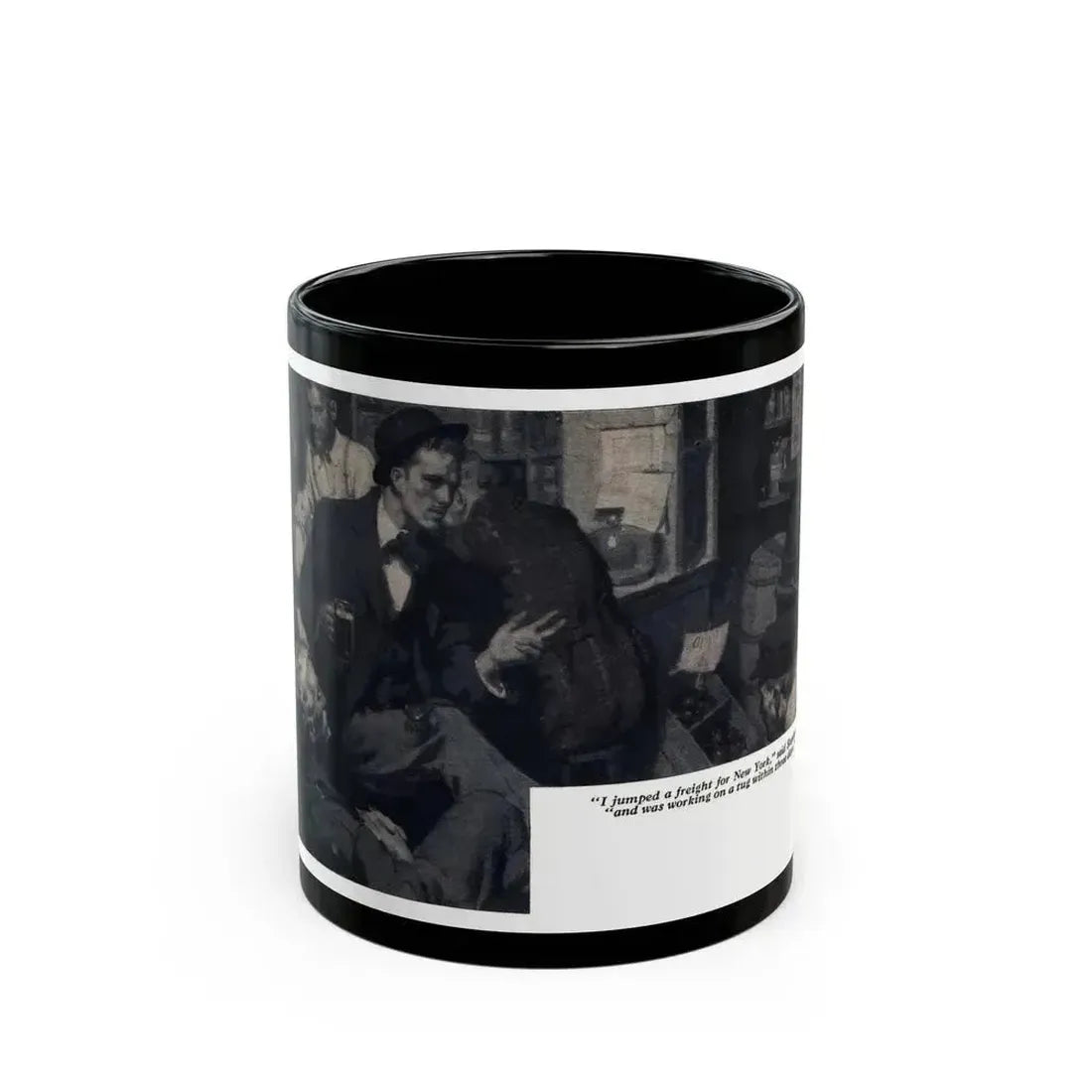 A Few Foolish Ones (7), Redbook, December 1934 - Black Coffee Mug 11oz - Go Mug Yourself