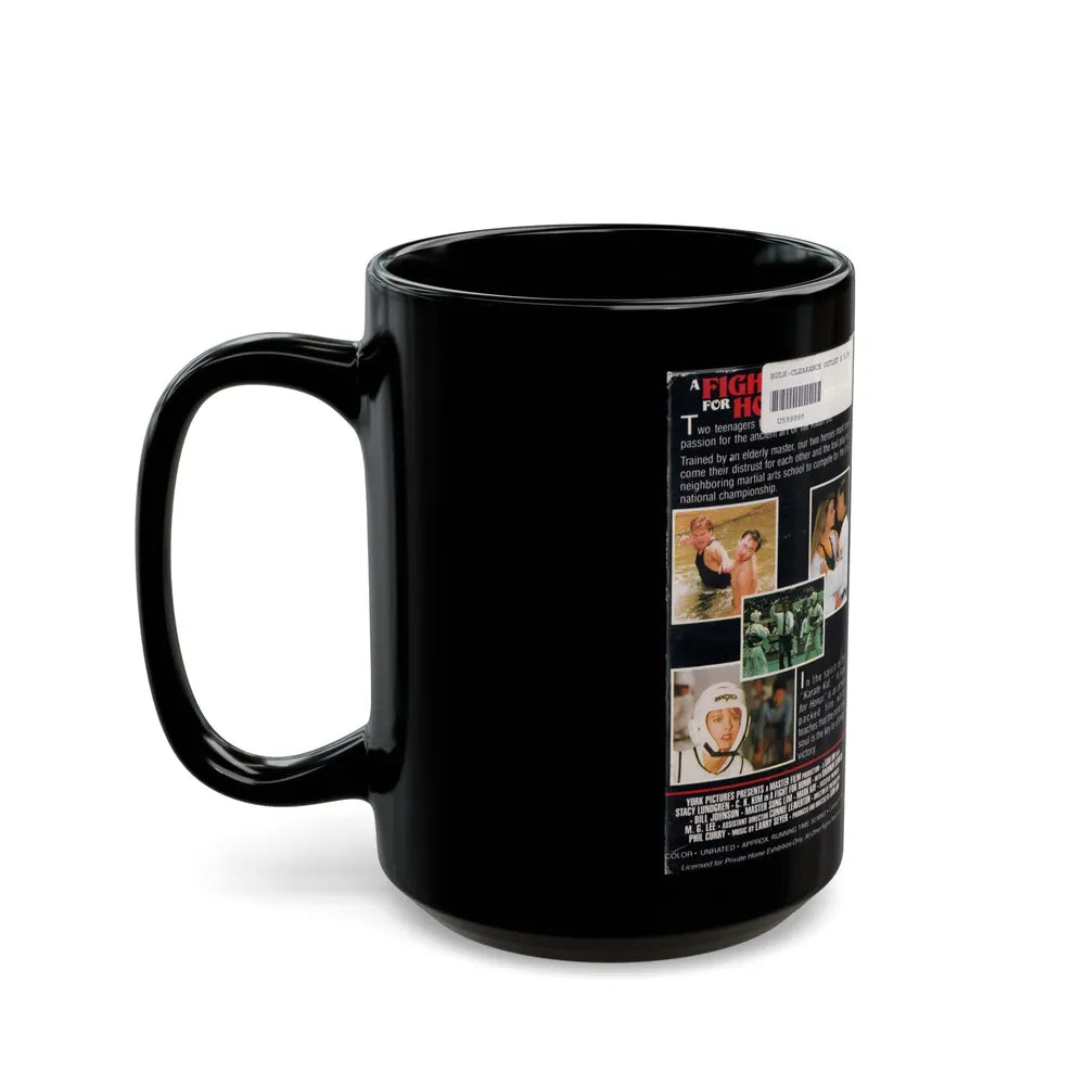 A FIGHT FOR HONOR (VHS COVER) - Black Coffee Mug-Go Mug Yourself