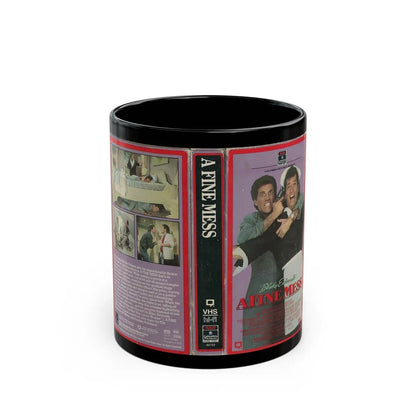 A FINE MESS (VHS COVER) - Black Coffee Mug-11oz-Go Mug Yourself