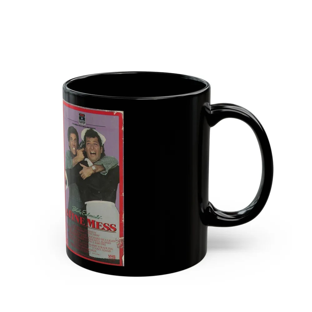 A FINE MESS (VHS COVER) - Black Coffee Mug-Go Mug Yourself