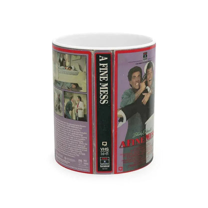 A FINE MESS (VHS COVER) - White Coffee Mug 11oz - Go Mug Yourself
