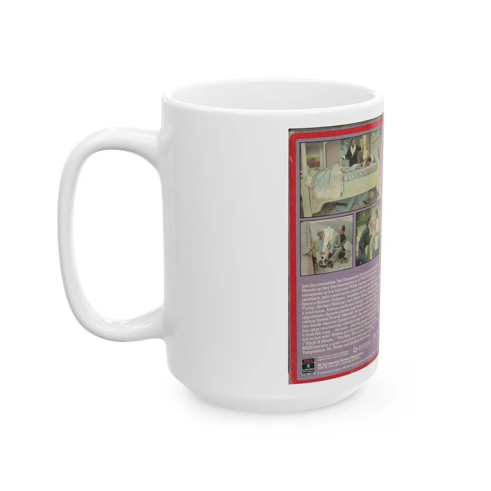 A FINE MESS (VHS COVER) - White Coffee Mug-Go Mug Yourself