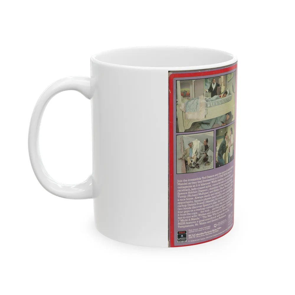 A FINE MESS (VHS COVER) - White Coffee Mug-Go Mug Yourself