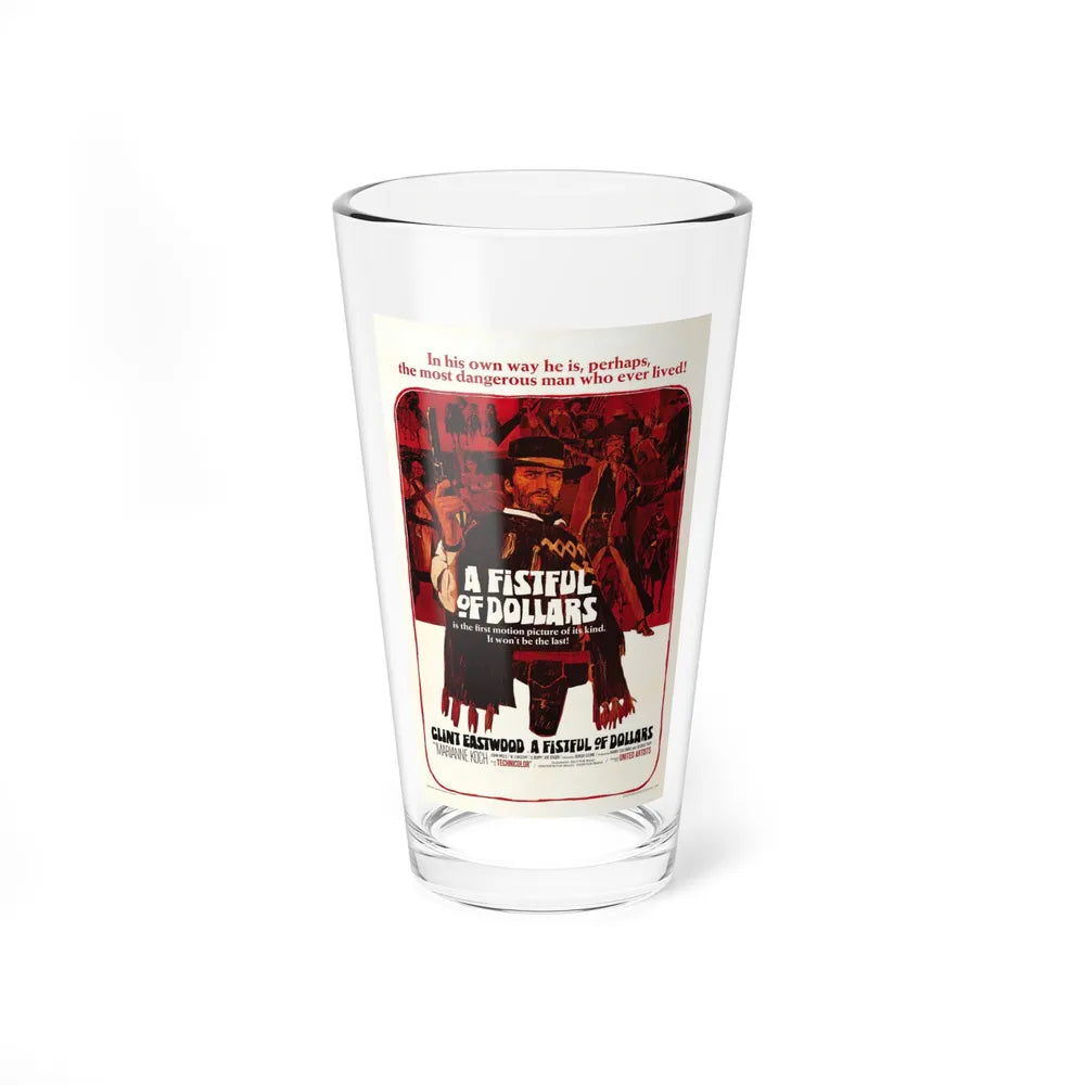 A FISTFUL OF DOLLARS 1964 Movie Poster - Pint Glass 16oz-16oz-Go Mug Yourself