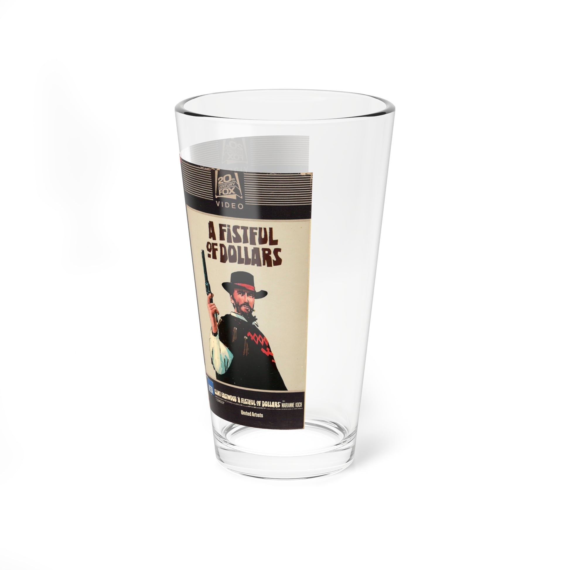 A FISTFUL OF DOLLARS (VHS COVER) Pint Glass 16oz-Go Mug Yourself