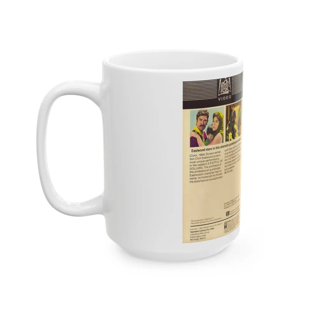 A FISTFUL OF DOLLARS (VHS COVER) - White Coffee Mug-Go Mug Yourself