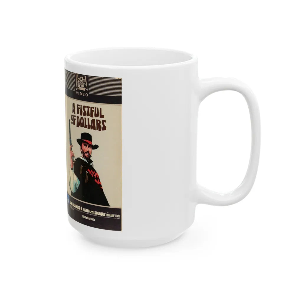 A FISTFUL OF DOLLARS (VHS COVER) - White Coffee Mug-Go Mug Yourself