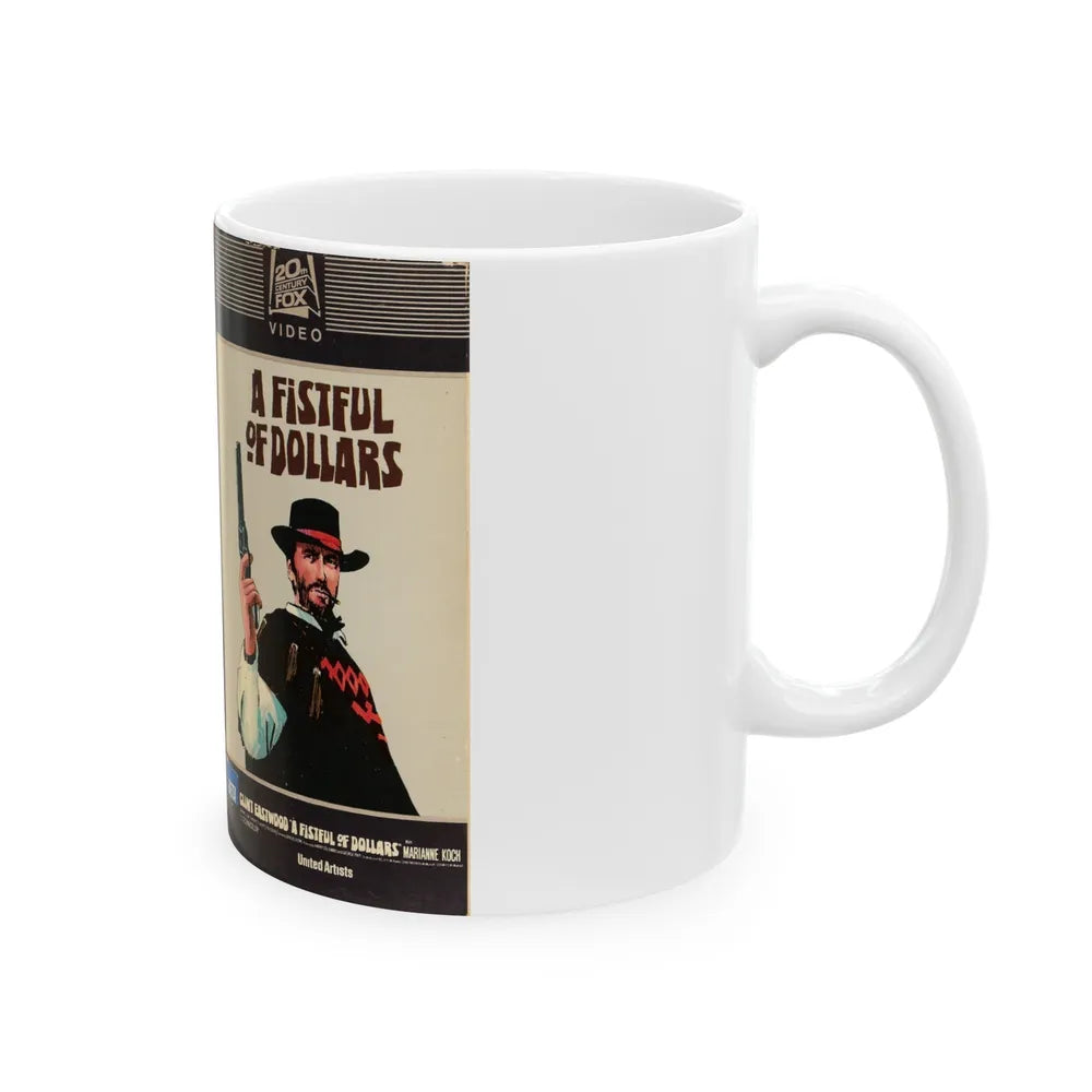 A FISTFUL OF DOLLARS (VHS COVER) - White Coffee Mug-Go Mug Yourself