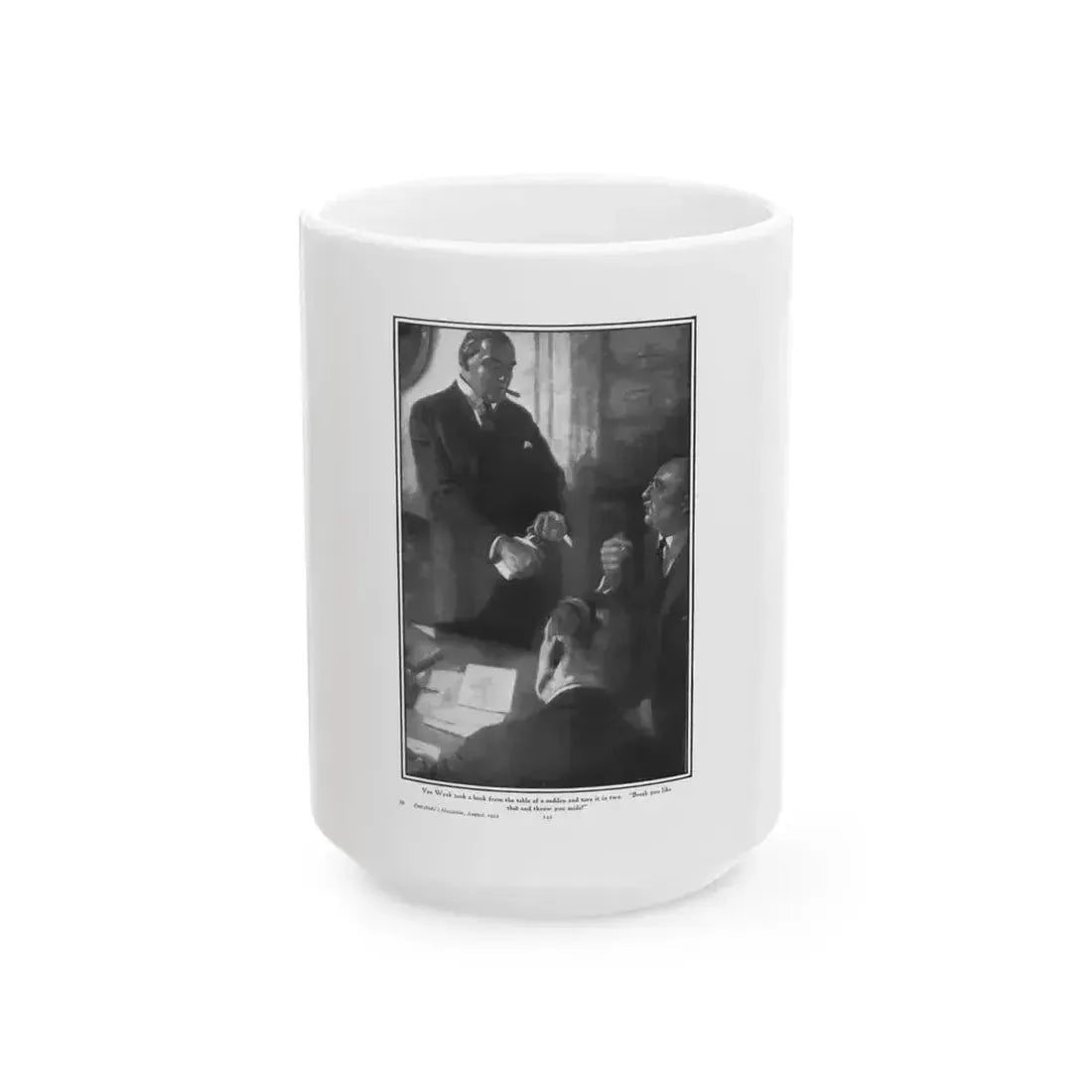 A Flash of Gold (1), Everybody's Magazine, August 1922 - White Coffee Mug 15oz - Go Mug Yourself