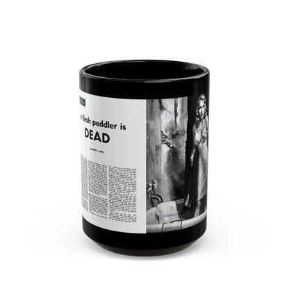 A Flesh Peddler is Dead, Stag magazine, February 1956 - Black Coffee Mug 15oz - Go Mug Yourself