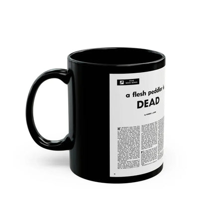 A Flesh Peddler is Dead, Stag magazine, February 1956 - Black Coffee Mug - Go Mug Yourself