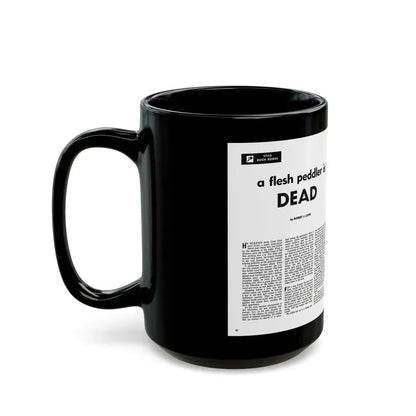 A Flesh Peddler is Dead, Stag magazine, February 1956 - Black Coffee Mug - Go Mug Yourself