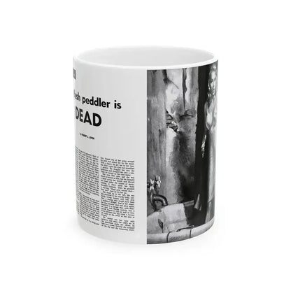 A Flesh Peddler is Dead, Stag magazine, February 1956 - White Coffee Mug 11oz - Go Mug Yourself