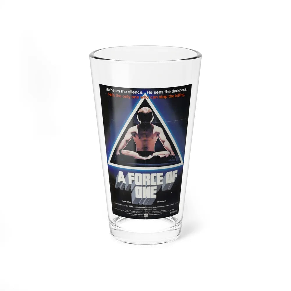 A FORCE OF ONE 1979 Movie Poster - Pint Glass 16oz-16oz-Go Mug Yourself