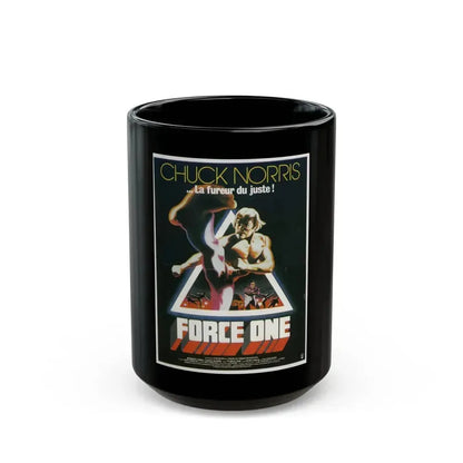 A FORCE OF ONE (FRENCH) 1979 Movie Poster - Black Coffee Mug 15oz - Go Mug Yourself