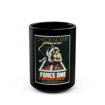 A FORCE OF ONE (FRENCH) 1979 Movie Poster - Black Coffee Mug 15oz - Go Mug Yourself