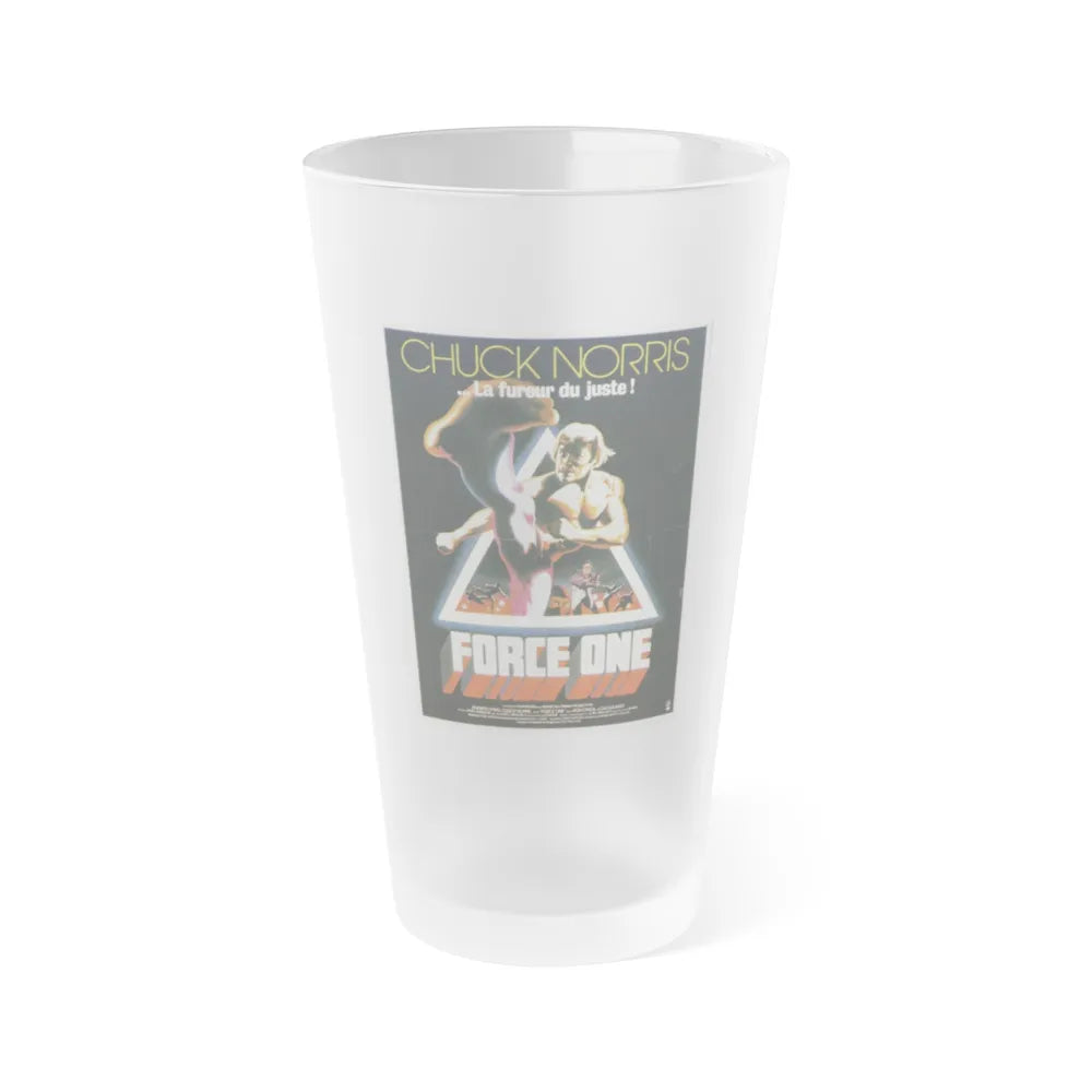 A FORCE OF ONE (FRENCH) 1979 Movie Poster - Frosted Pint Glass 16oz-16oz-Frosted-Go Mug Yourself