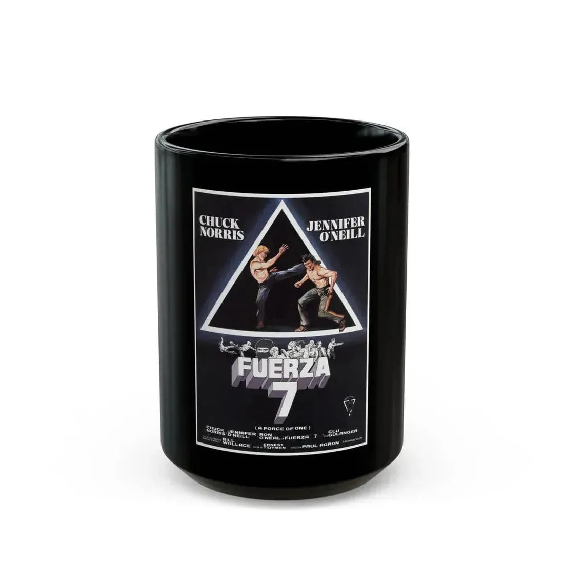 A FORCE OF ONE (ITALIAN) 1979 Movie Poster - Black Coffee Mug 15oz - Go Mug Yourself