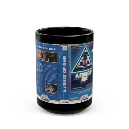 A FORCE OF ONE (VHS COVER) - Black Coffee Mug-15oz-Go Mug Yourself