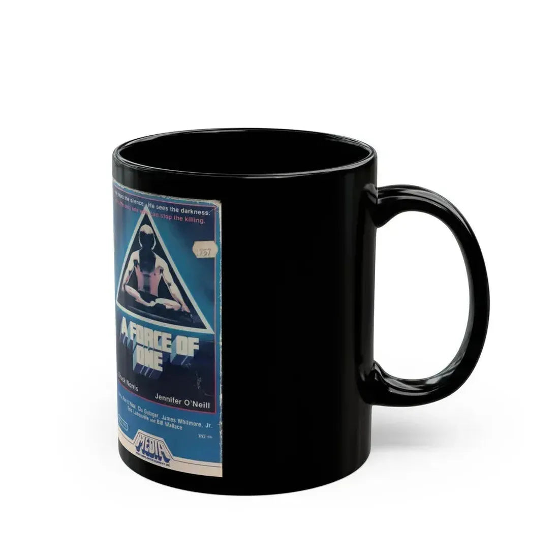 A FORCE OF ONE (VHS COVER) - Black Coffee Mug - Go Mug Yourself