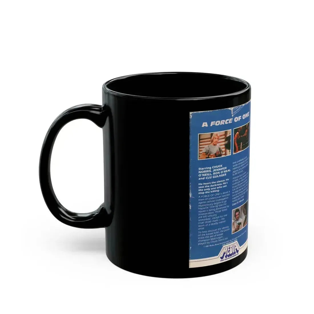 A FORCE OF ONE (VHS COVER) - Black Coffee Mug - Go Mug Yourself